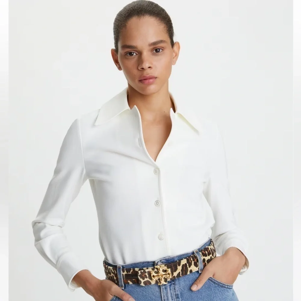 New Tory burch 1.5” ELEANOR LEOPARD BELT